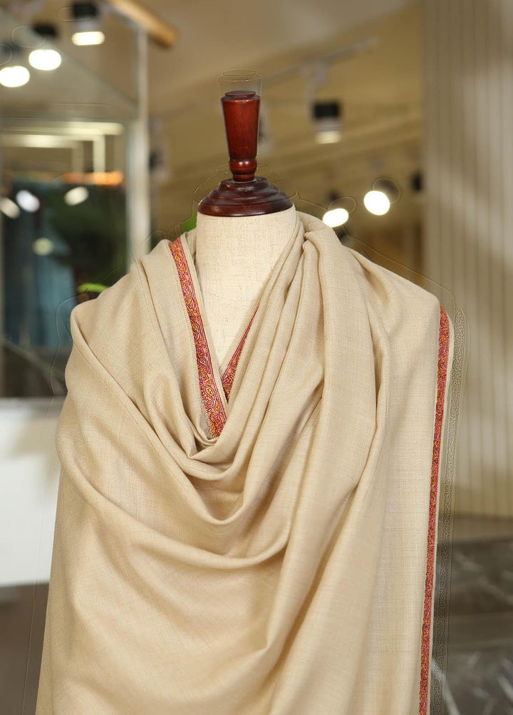 Sanaulla Exclusive Range  Pashmina  D-13 Fawn 02 - Women Shawls
