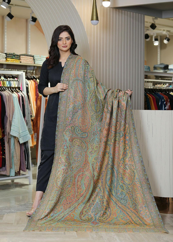 Sanaulla Exclusive Range  Pashmina  Mama D-14 Multi 06 - Women Shawls