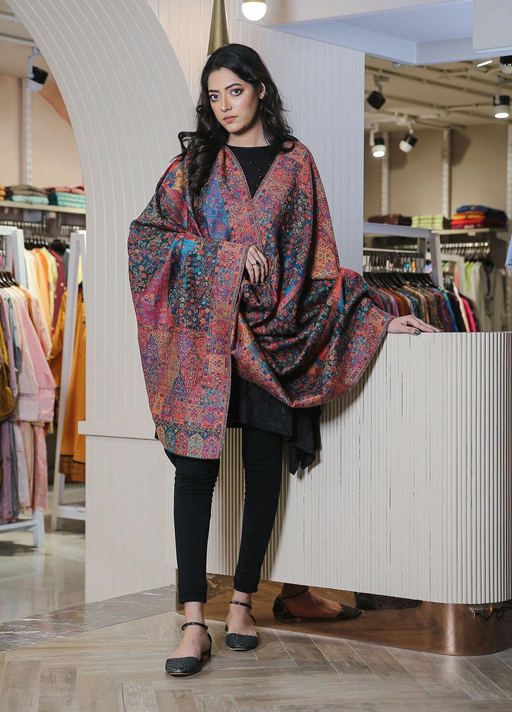 Sanaulla Exclusive Range  Pashmina  Mama D-02 Multi 06 - Women Shawls