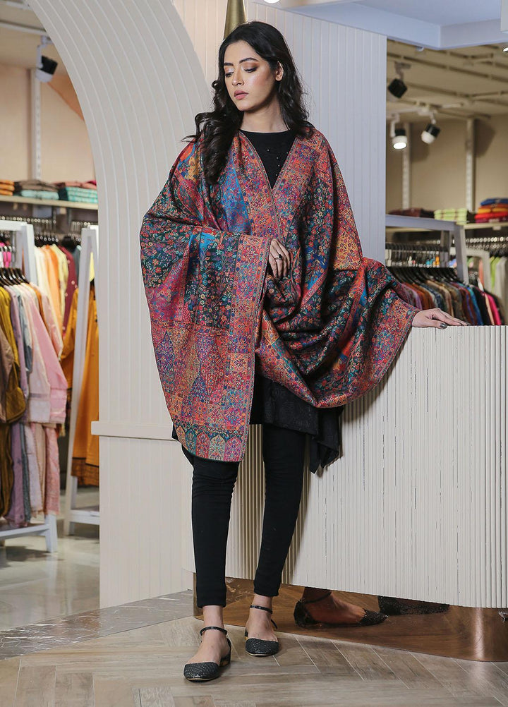 Sanaulla Exclusive Range  Pashmina  Mama D-02 Multi 06 - Women Shawls