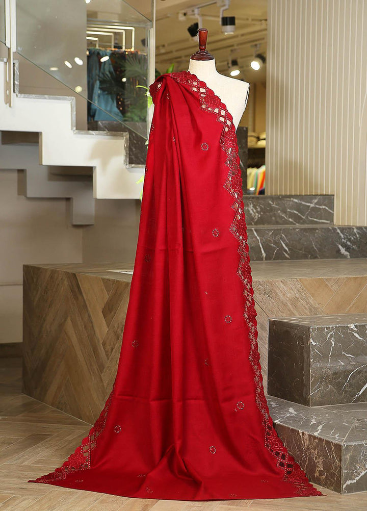 Sanaulla Exclusive Range  Pashmina  D-23 Maroon 01 - Women Shawls