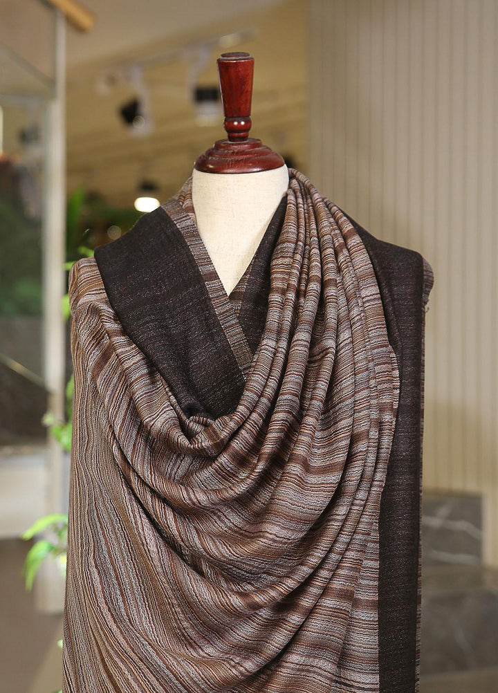 Sanaulla Exclusive Range  Pashmina  Mama D-06 Charcoal - Women Shawls