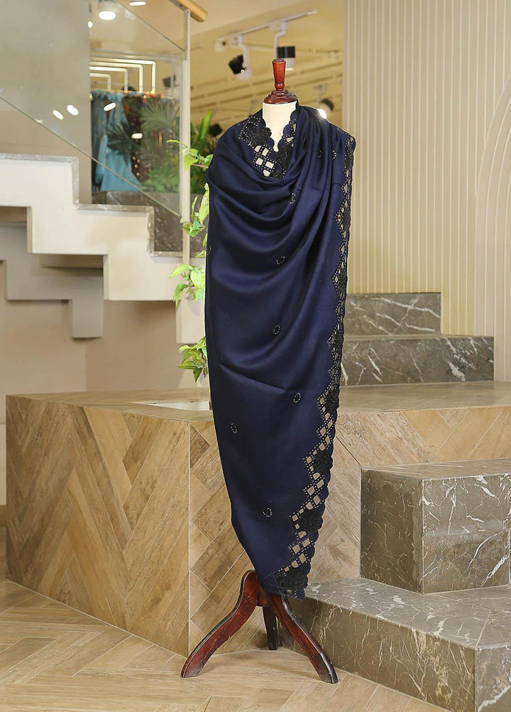 Sanaulla Exclusive Range  Pashmina  D-23 N Blue - Women Shawls