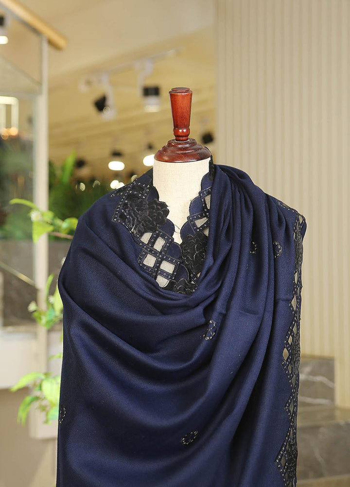 Sanaulla Exclusive Range  Pashmina  D-23 N Blue - Women Shawls