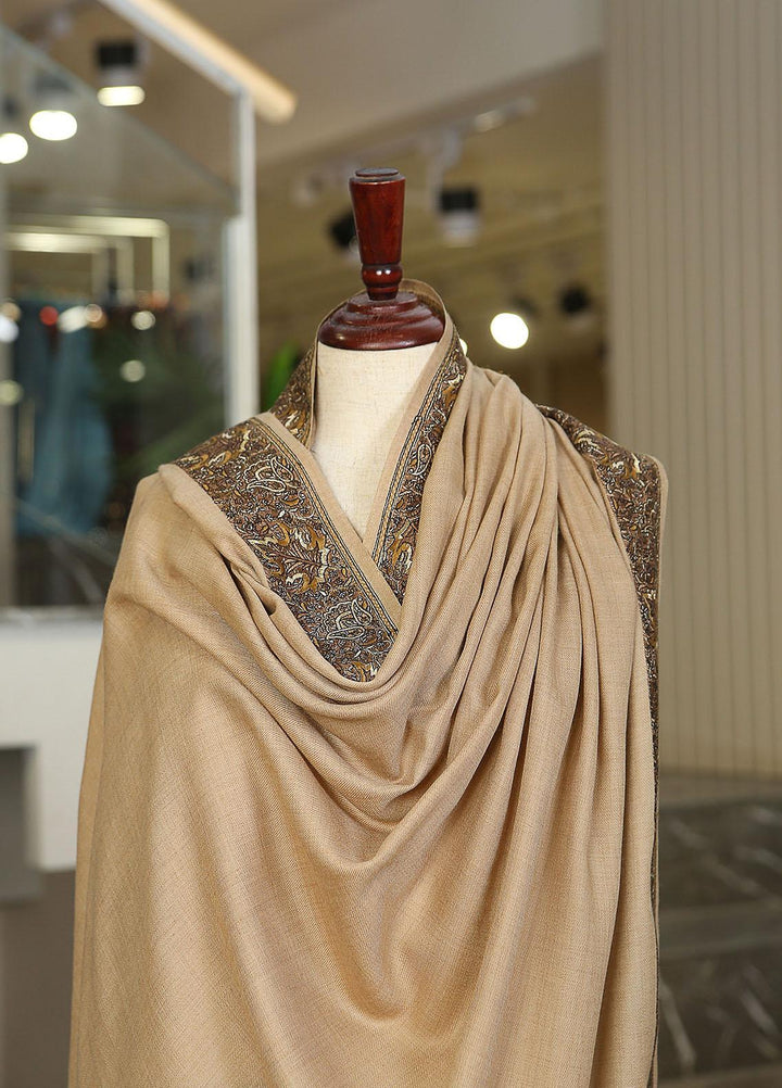 Sanaulla Exclusive Range  Pashmina  Mama D-15 L Brown - Women Shawls