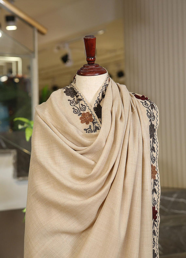Sanaulla Exclusive Range  Pashmina  KPS 781 D-55 Beige - Women Shawls