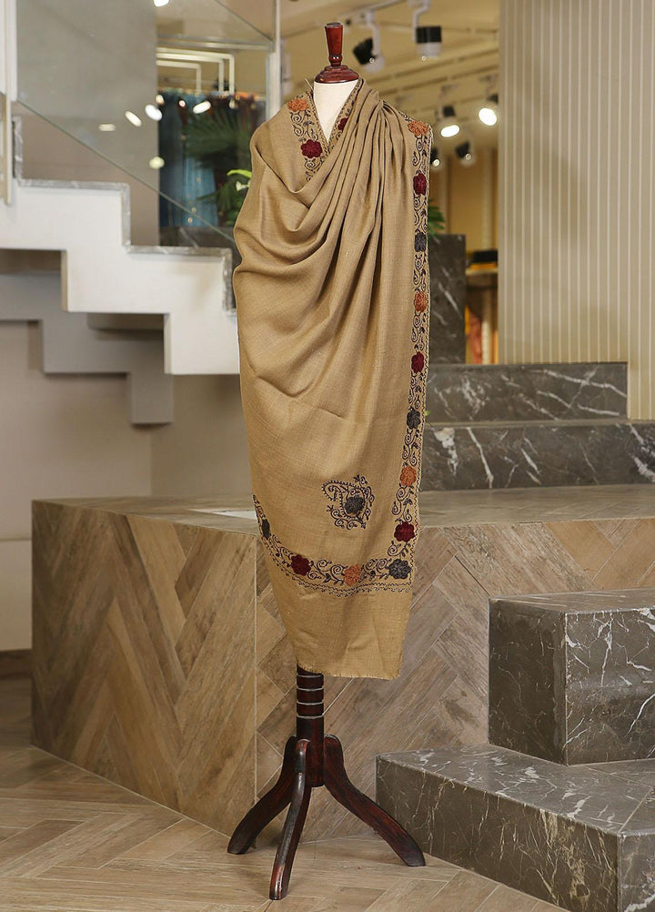 Sanaulla Exclusive Range  Pashmina  KPS 781 D-55 D Brown - Women Shawls