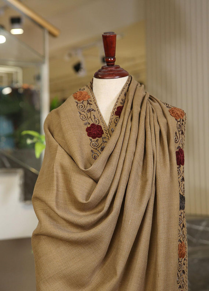 Sanaulla Exclusive Range  Pashmina  KPS 781 D-55 D Brown - Women Shawls