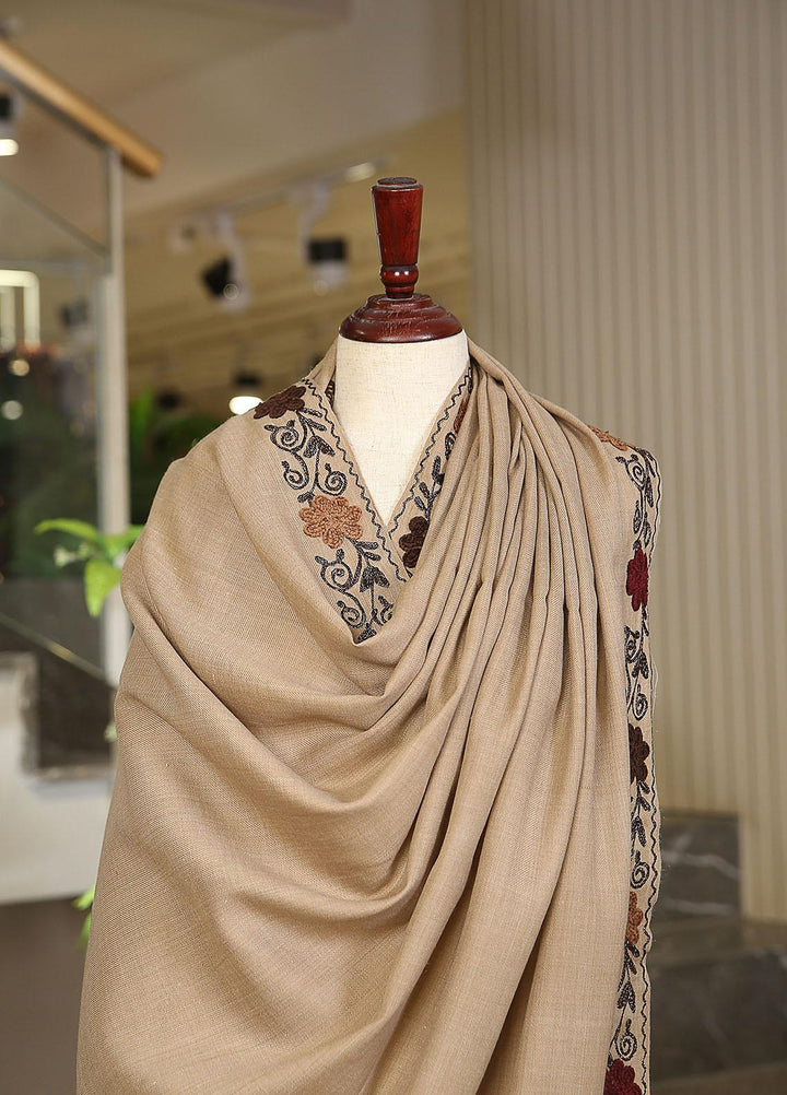 Sanaulla Exclusive Range  Pashmina  KPS 781 D-55 L Brown 8 - Women Shawls
