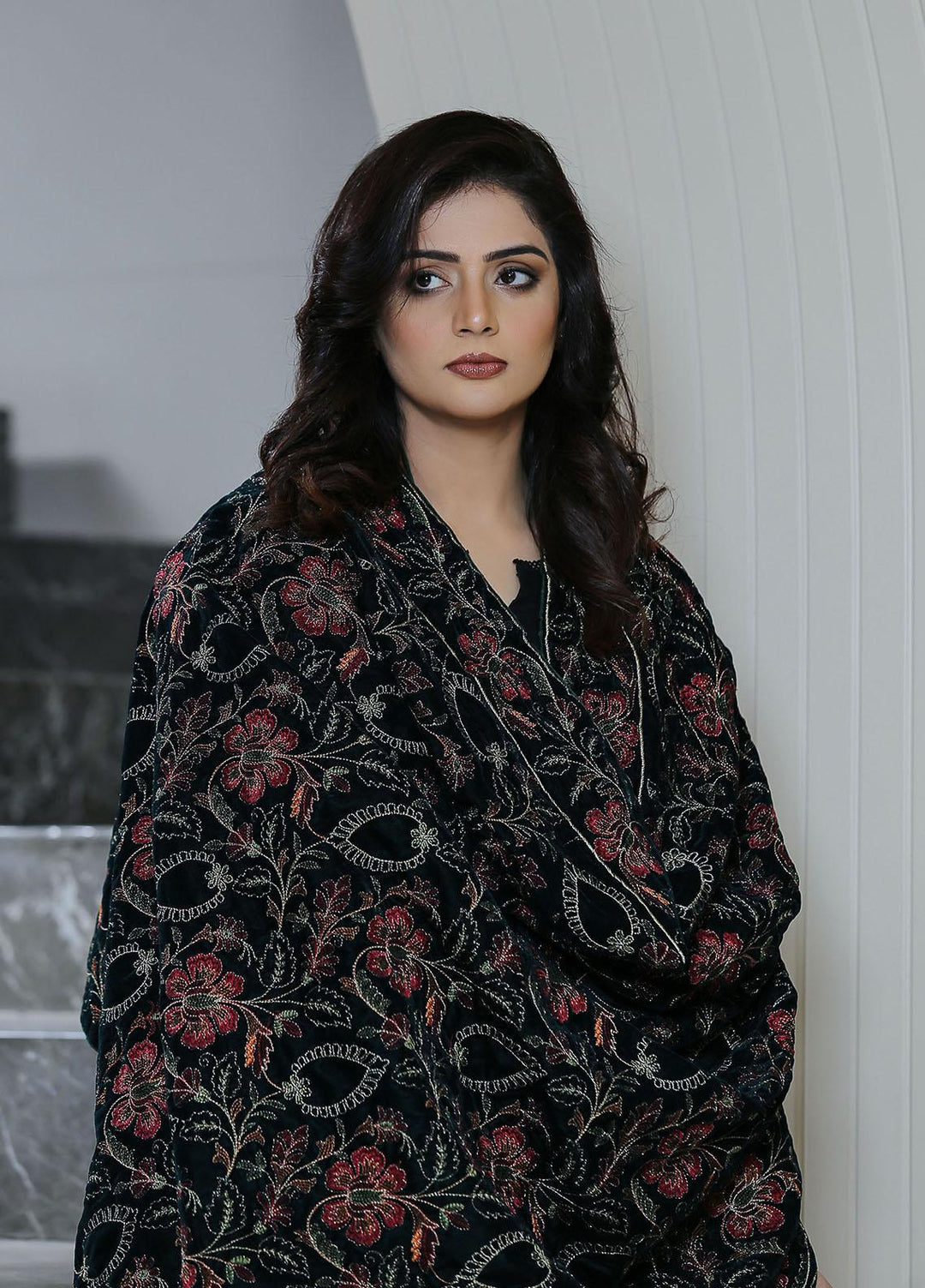 Sanaulla Exclusive Range  Pashmina  KPS 781 D-61 Green - Women Shawls