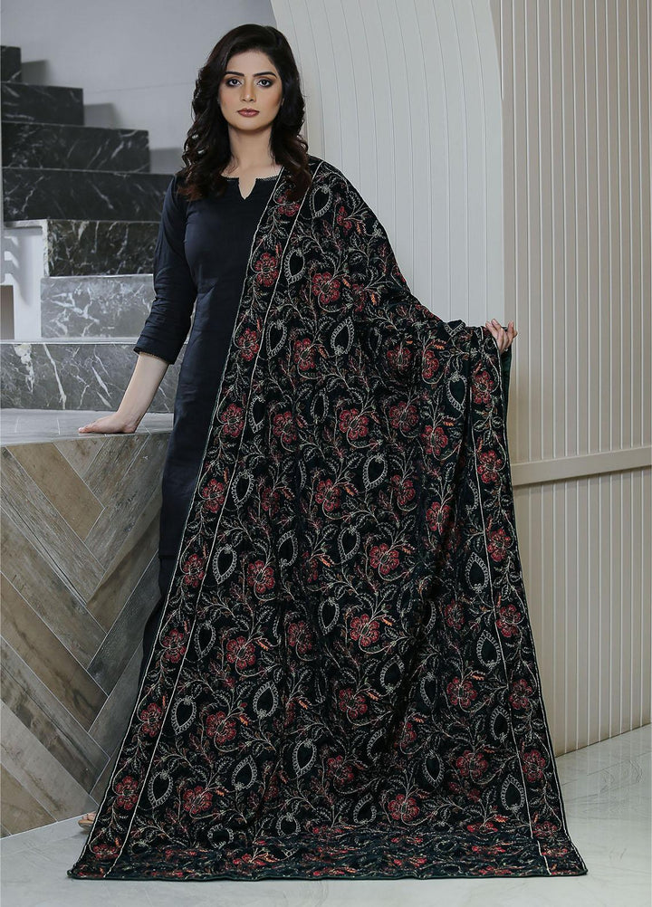 Sanaulla Exclusive Range  Pashmina  KPS 781 D-61 Green - Women Shawls