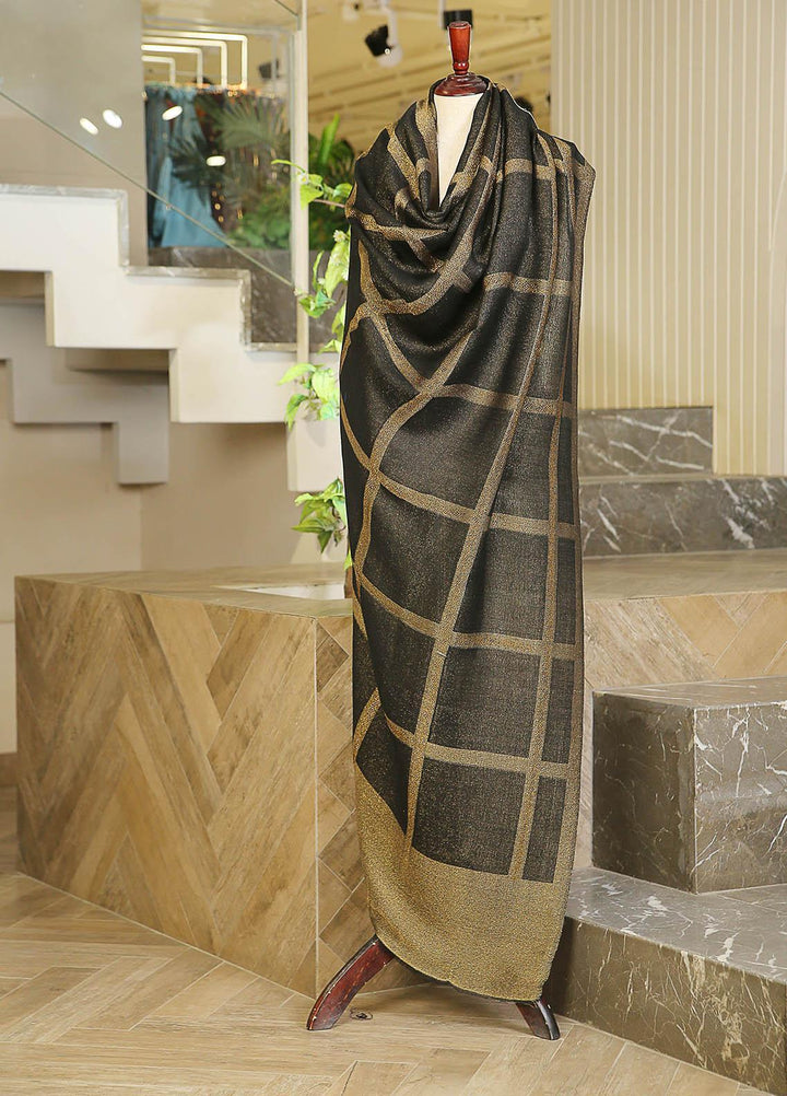 Sanaulla Exclusive Range  Pashmina  D-25 Charcoal - Women Shawls