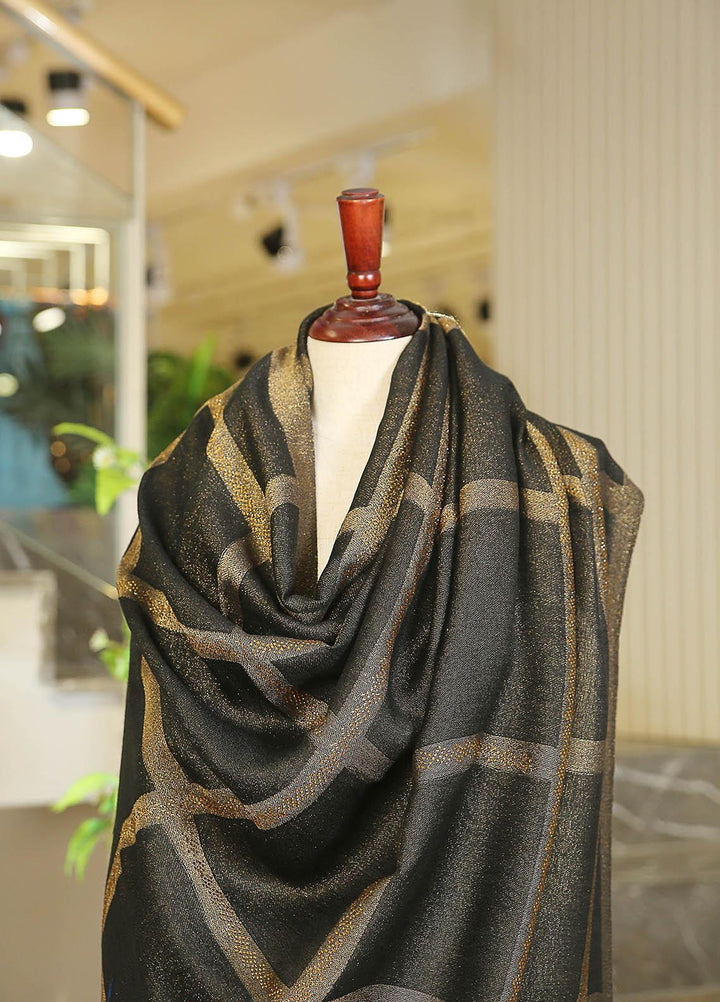 Sanaulla Exclusive Range  Pashmina  D-25 Charcoal - Women Shawls