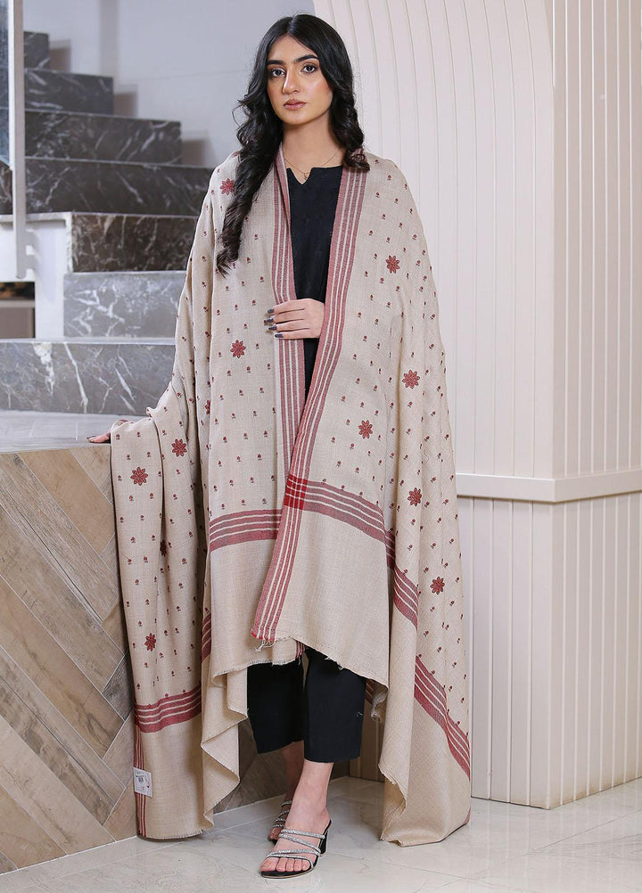 Sanaulla Exclusive Range  Pashmina  KPS 781 D-26 L Brown - Women Shawls