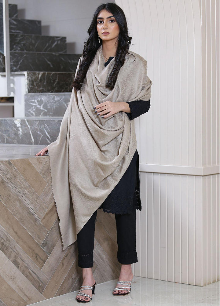 Sanaulla Exclusive Range  Pashmina  KPS 781 D-27 L Fawn 8 - Women Shawls
