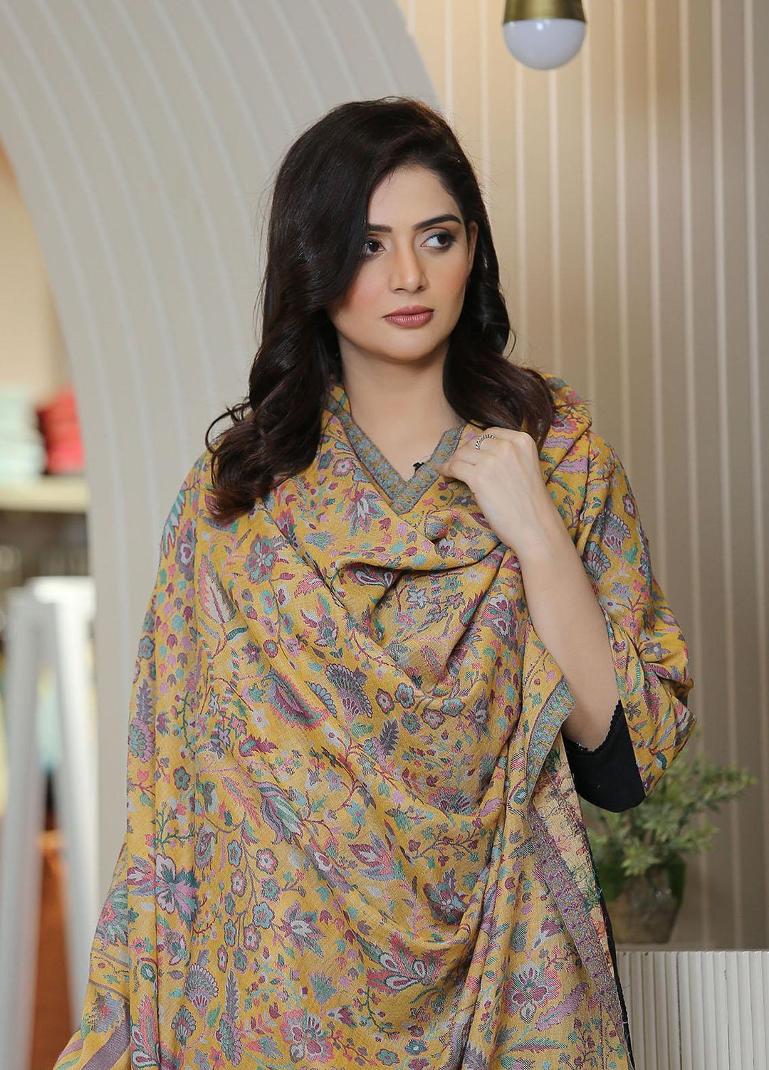 Sanaulla Exclusive Range  Pashmina  KPS 781 D-12 Multi 6 - Women Shawls