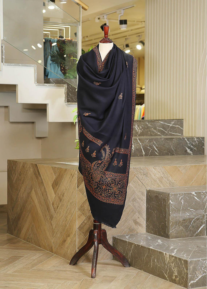 Sanaulla Exclusive Range  Pashmina  KPS 793 D-01 N Blue 1 - Women Shawls