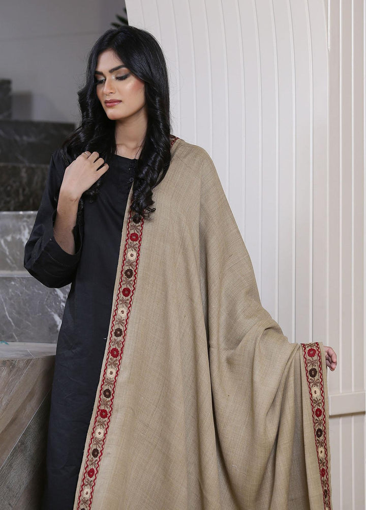 Sanaulla Exclusive Range  Pashmina  KPS 781 D-39 Brown 1 - Women Shawls