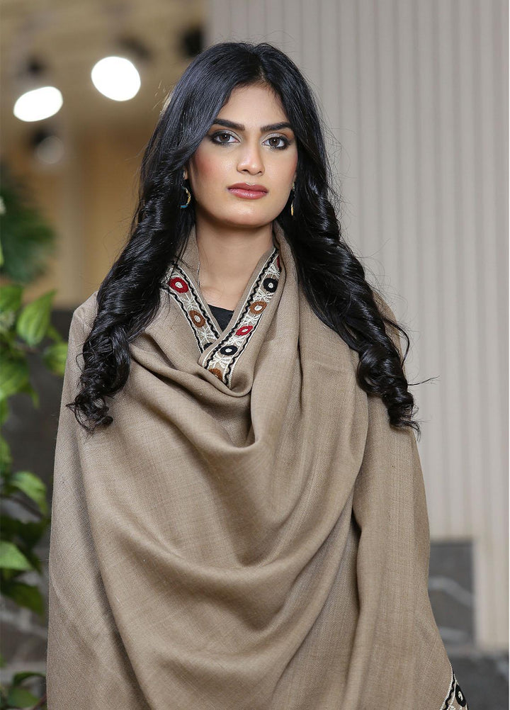 Sanaulla Exclusive Range  Pashmina  KPS 781 D-39 D Brown 3 - Women Shawls