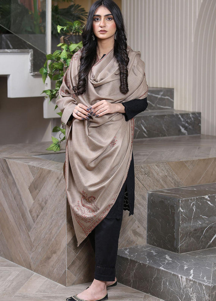 Sanaulla Exclusive Range  Pashmina  KPS 781 D-40 Brown 3 - Women Shawls