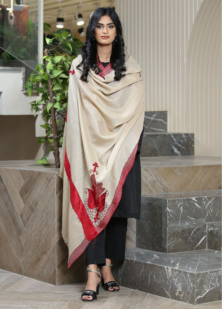 Sanaulla Exclusive Range  Pashmina  KPS 781 D-49 L Brown - Women Shawls