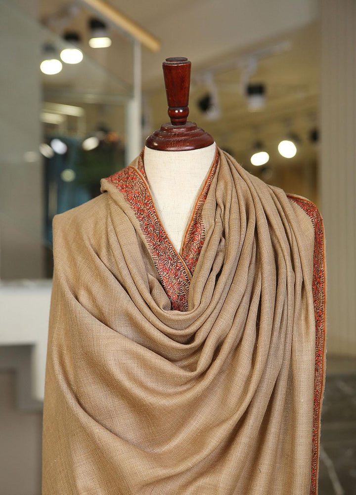 Sanaulla Exclusive Range  Pashmina  Mama D-45 D Brown 03 - Women Shawls