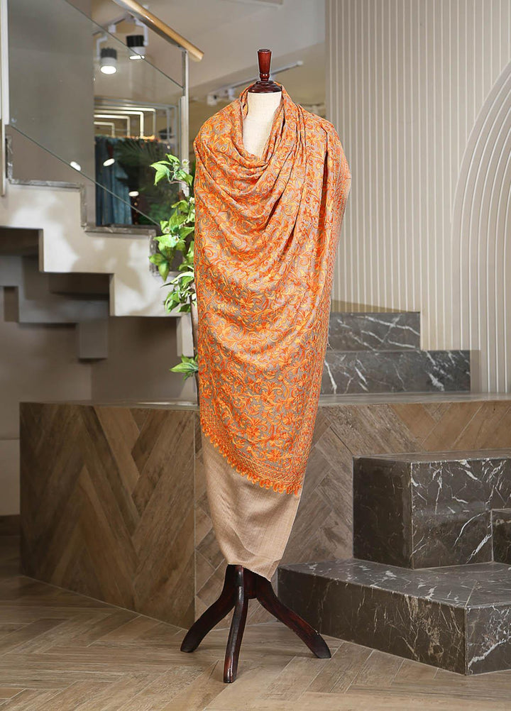 Sanaulla Exclusive Range  Pashmina  D-26 L Brown - Women Shawls