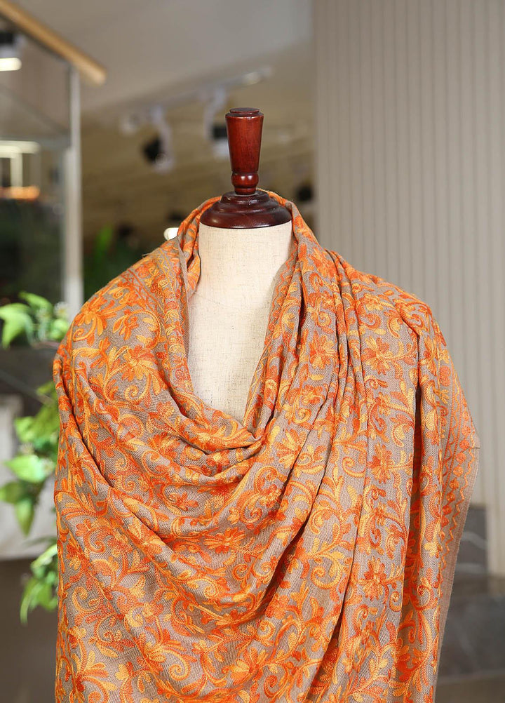 Sanaulla Exclusive Range  Pashmina  D-26 L Brown - Women Shawls