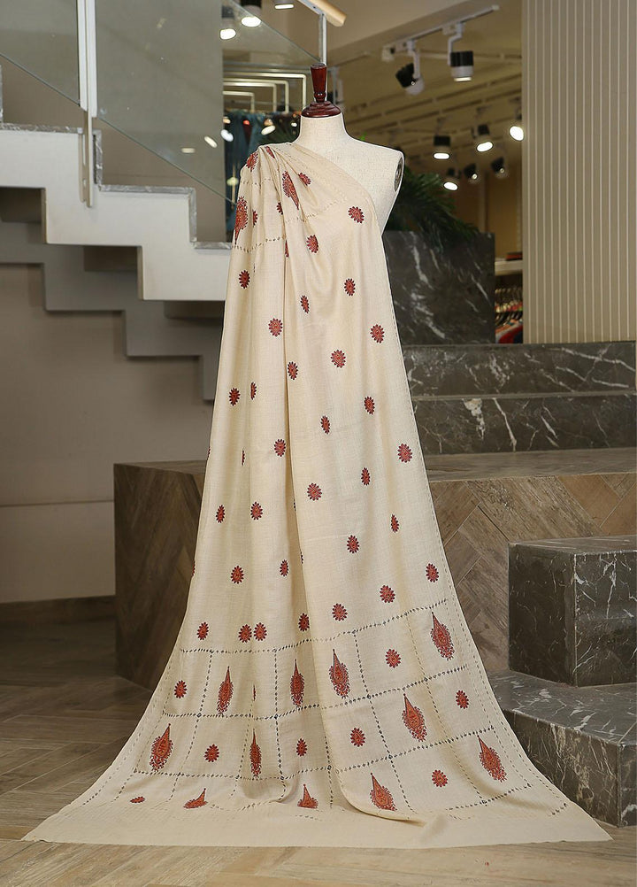 Sanaulla Exclusive Range  Pashmina  KPS 781 D-36 Fawn - Women Shawls