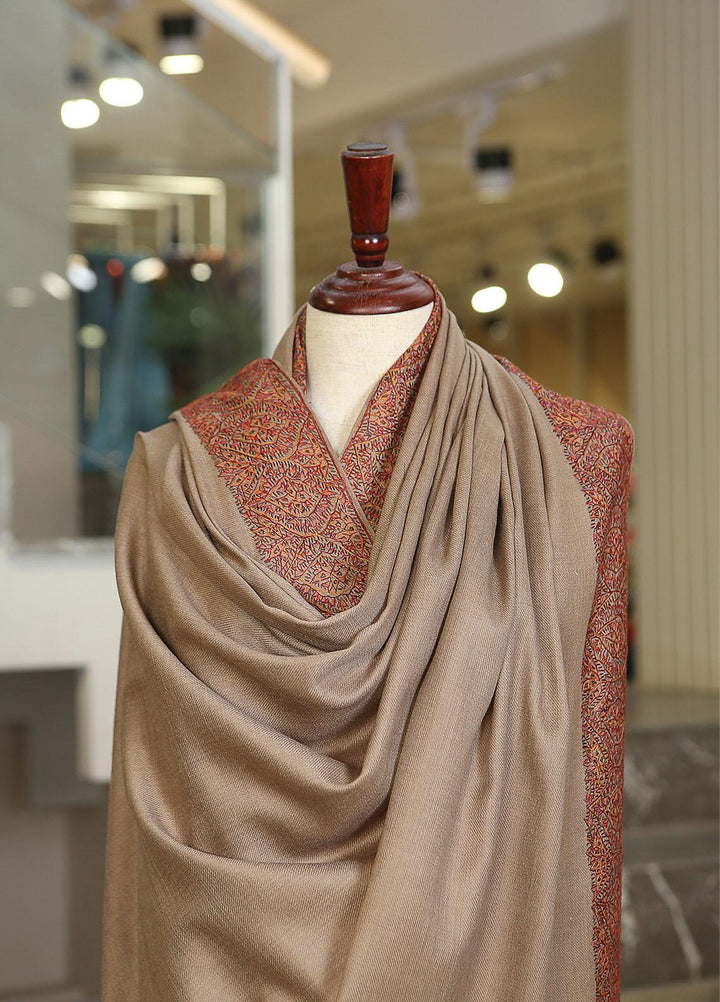 Sanaulla Exclusive Range  Pashmina  KPS 781 D-38 Brown - Women Shawls