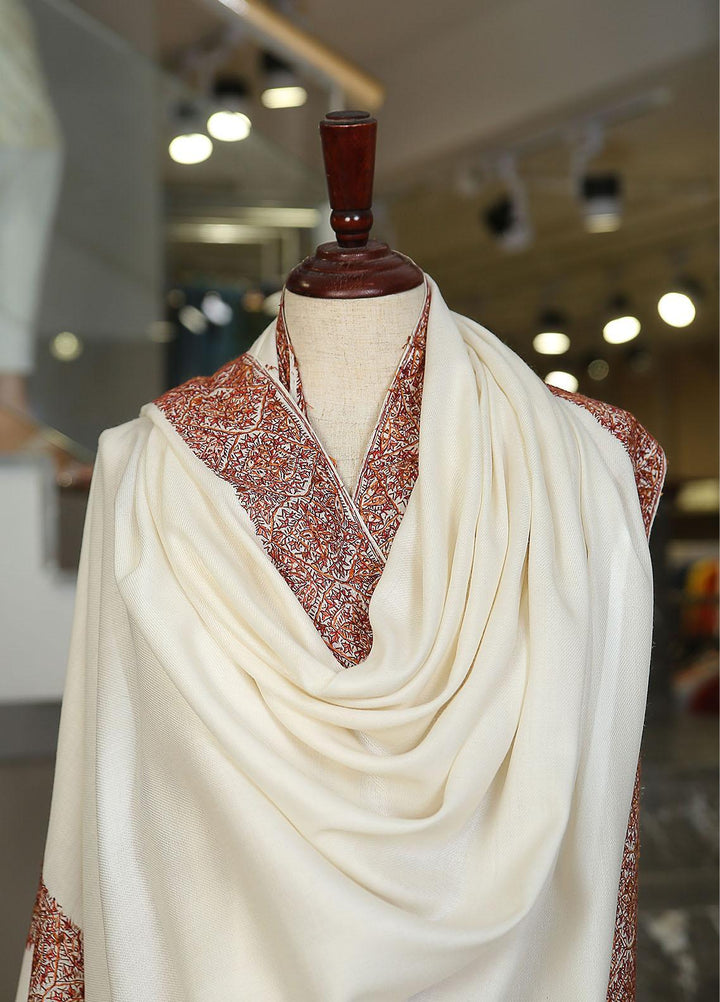 Sanaulla Exclusive Range  Pashmina  KPS 781 D-38 Off White 1 - Women Shawls