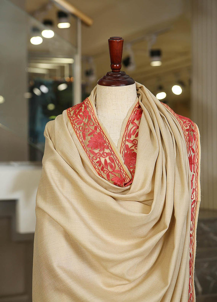 Sanaulla Exclusive Range  Pashmina  KPS 781 D-02 Beige - Women Shawls