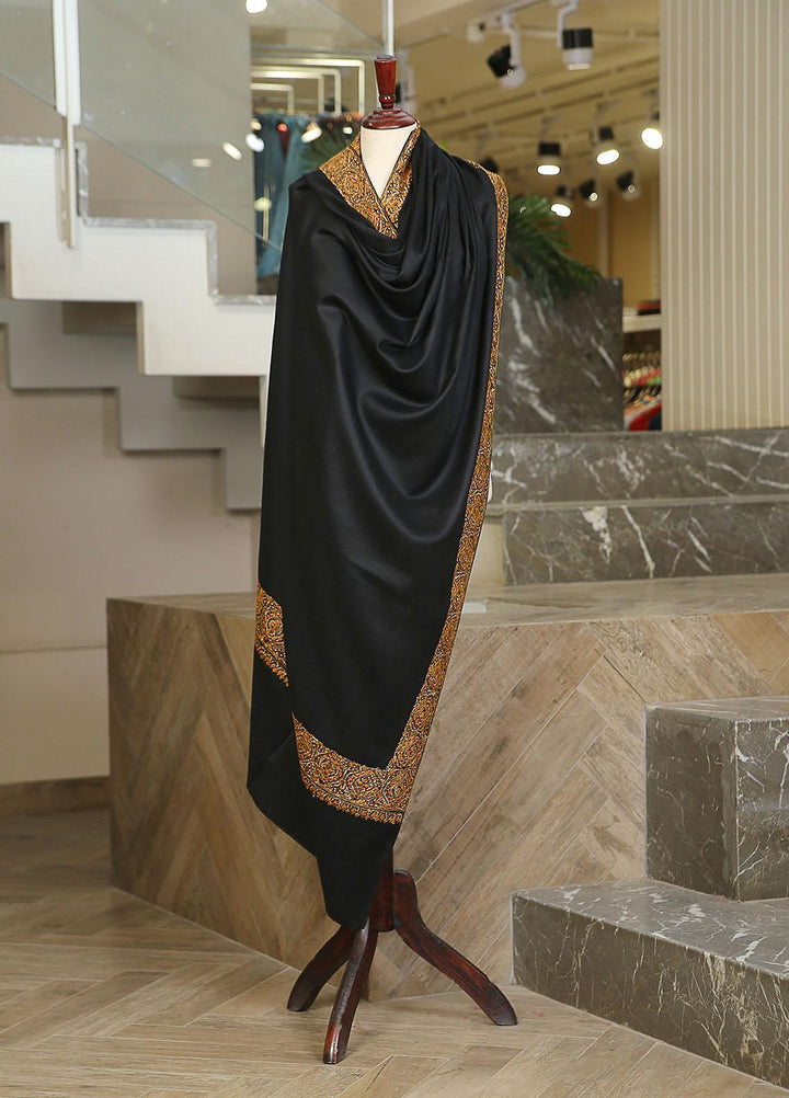 Sanaulla Exclusive Range  Pashmina  KPS 781 D-38 Black - Women Shawls