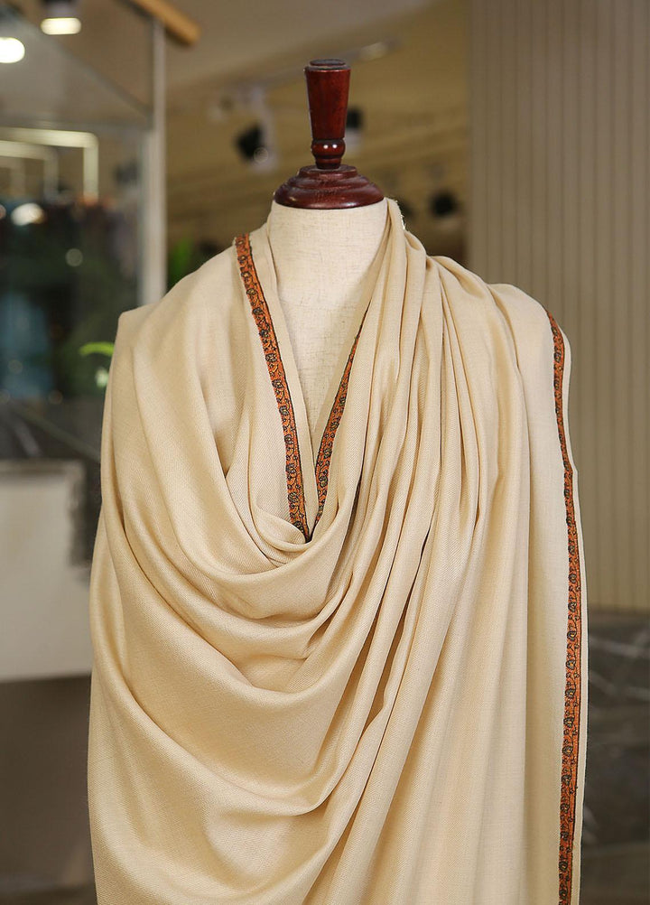 Sanaulla Exclusive Range  Pashmina  Mama D-37 Fawn - Women Shawls