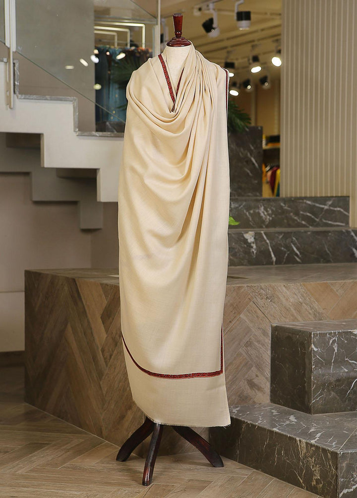 Sanaulla Exclusive Range  Pashmina  Mama D-37 Fawn 01 - Women Shawls