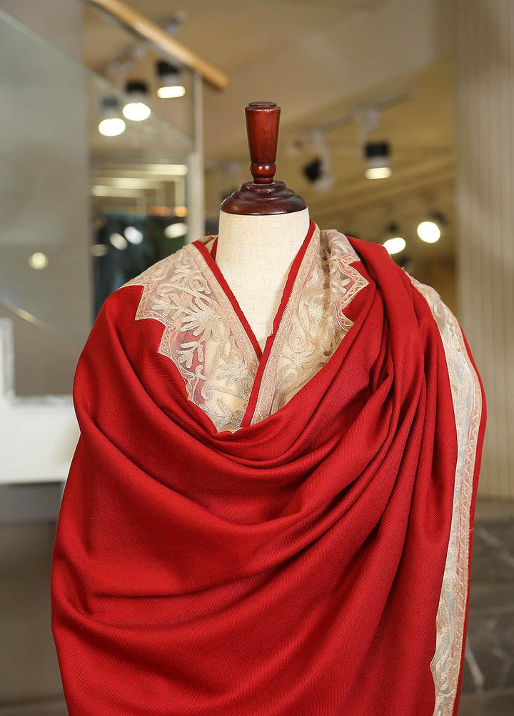 Sanaulla Exclusive Range  Pashmina  KPS 781 D-02 Maroon - Women Shawls