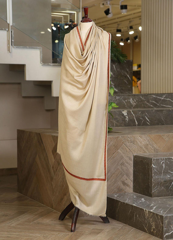 Sanaulla Exclusive Range  Pashmina  Mama D-37 Fawn 03 - Women Shawls