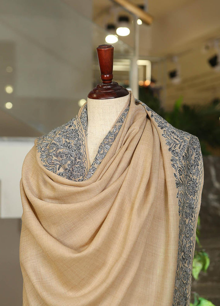 Sanaulla Exclusive Range  Pashmina  D-34 L Brown 01 - Women Shawls