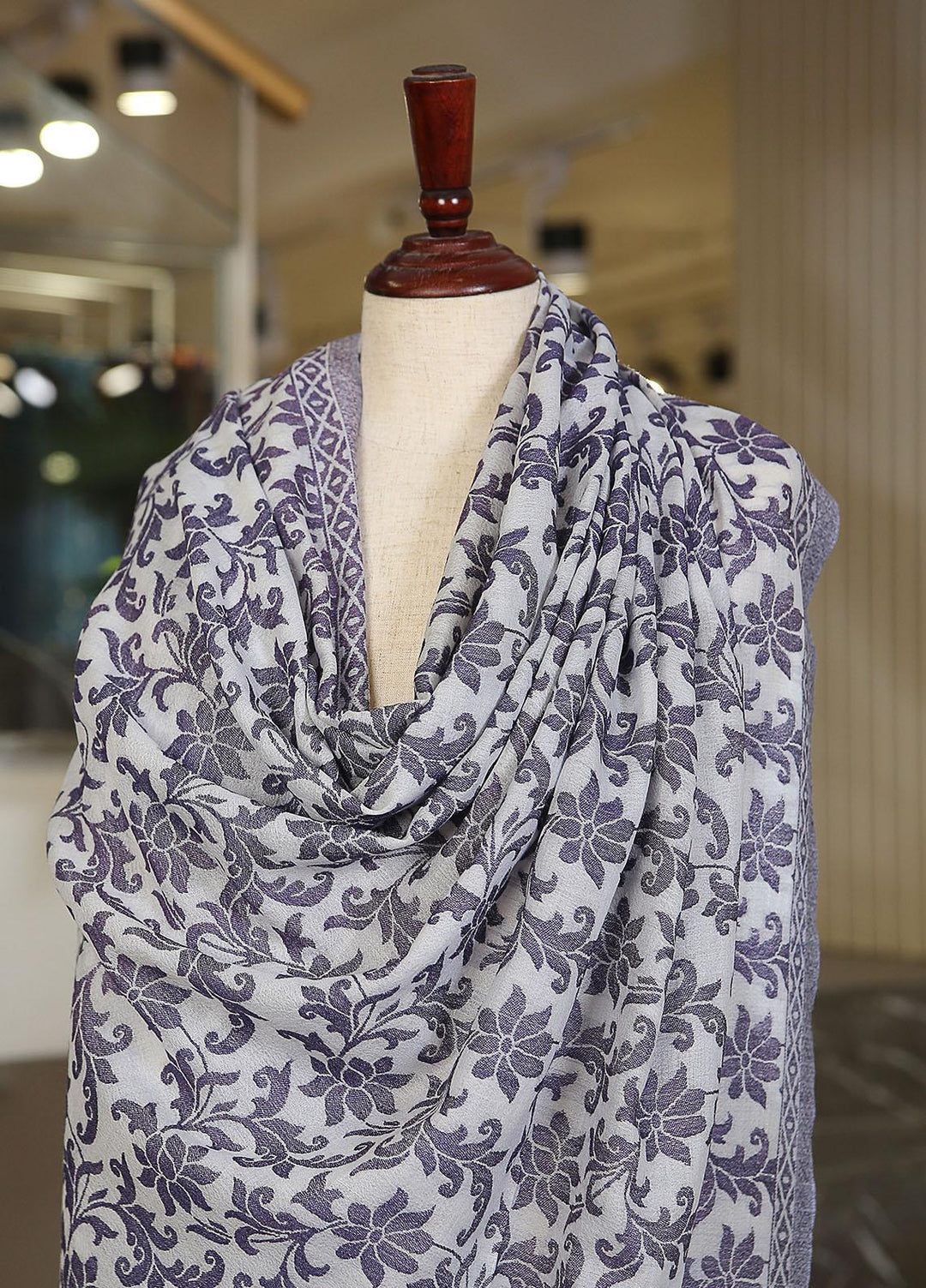 Sanaulla Exclusive Range  Pashmina  KPS 781 D-30 Purple - Women Shawls