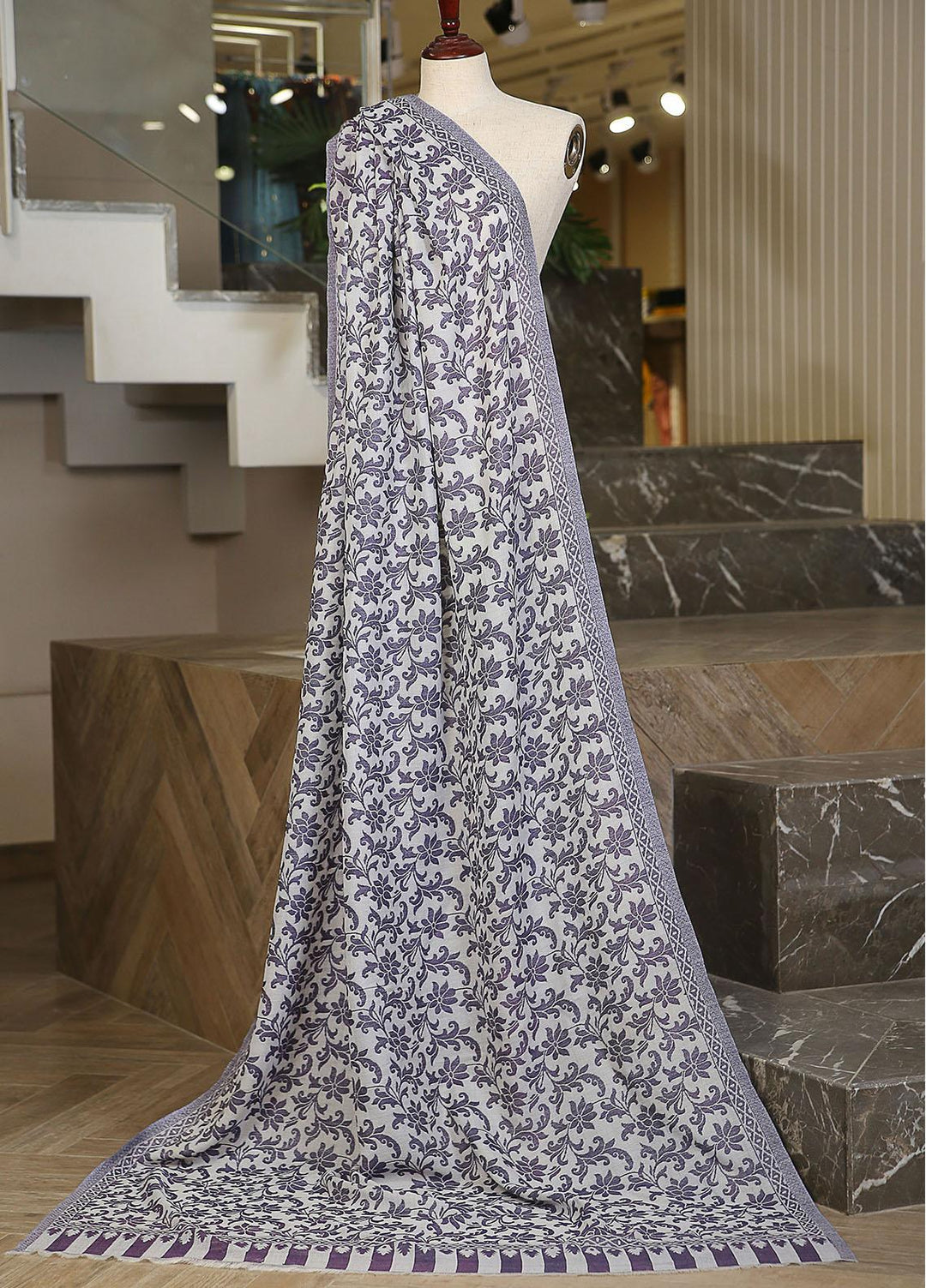 Sanaulla Exclusive Range  Pashmina  KPS 781 D-30 Purple - Women Shawls