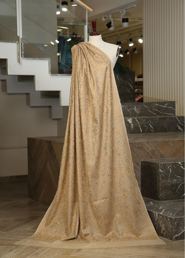 Sanaulla Exclusive Range  Pashmina  KPS 781 D-54 Fawn 1 - Women Shawls