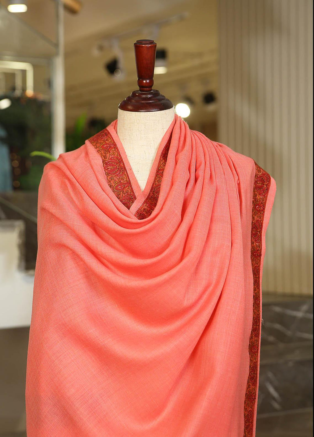 Sanaulla Exclusive Range  Pashmina  D-35 Pink - Women Shawls