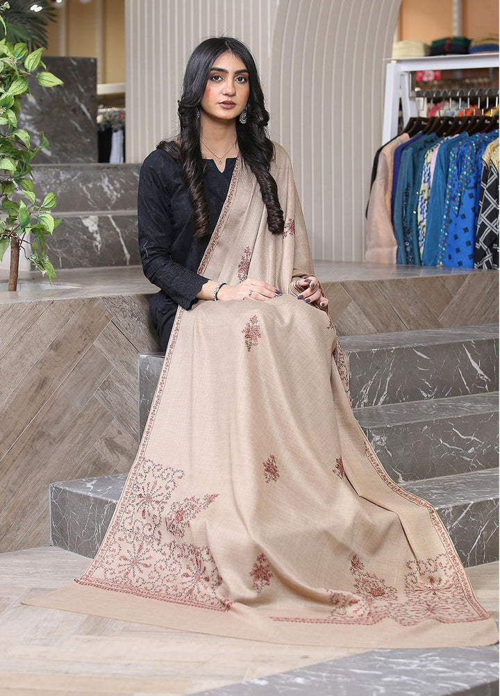 Sanaulla Exclusive Range  Pashmina  Mama D-42 L Brown 04 - Women Shawls