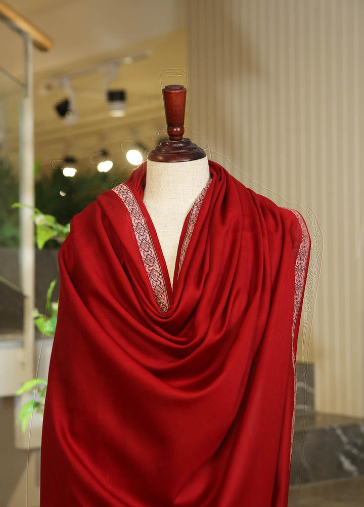 Sanaulla Exclusive Range  Pashmina  D-36 Maroon - Women Shawls