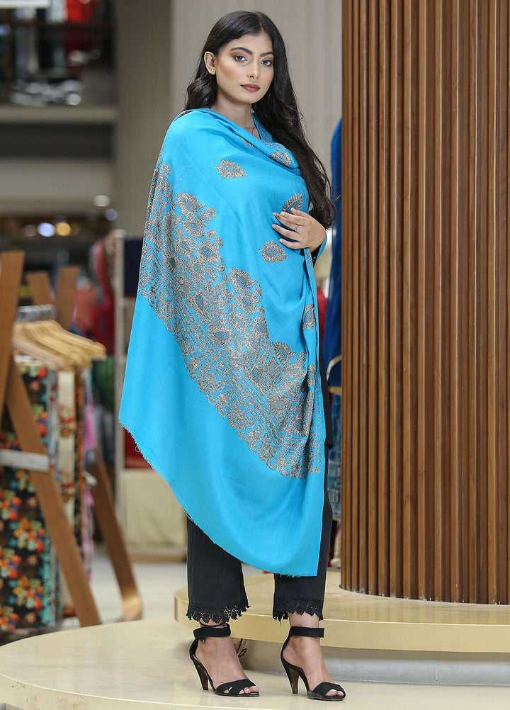 Sanaulla Exclusive Range  Pashmina  KPS 781 D-32 Pink - Women Shawls