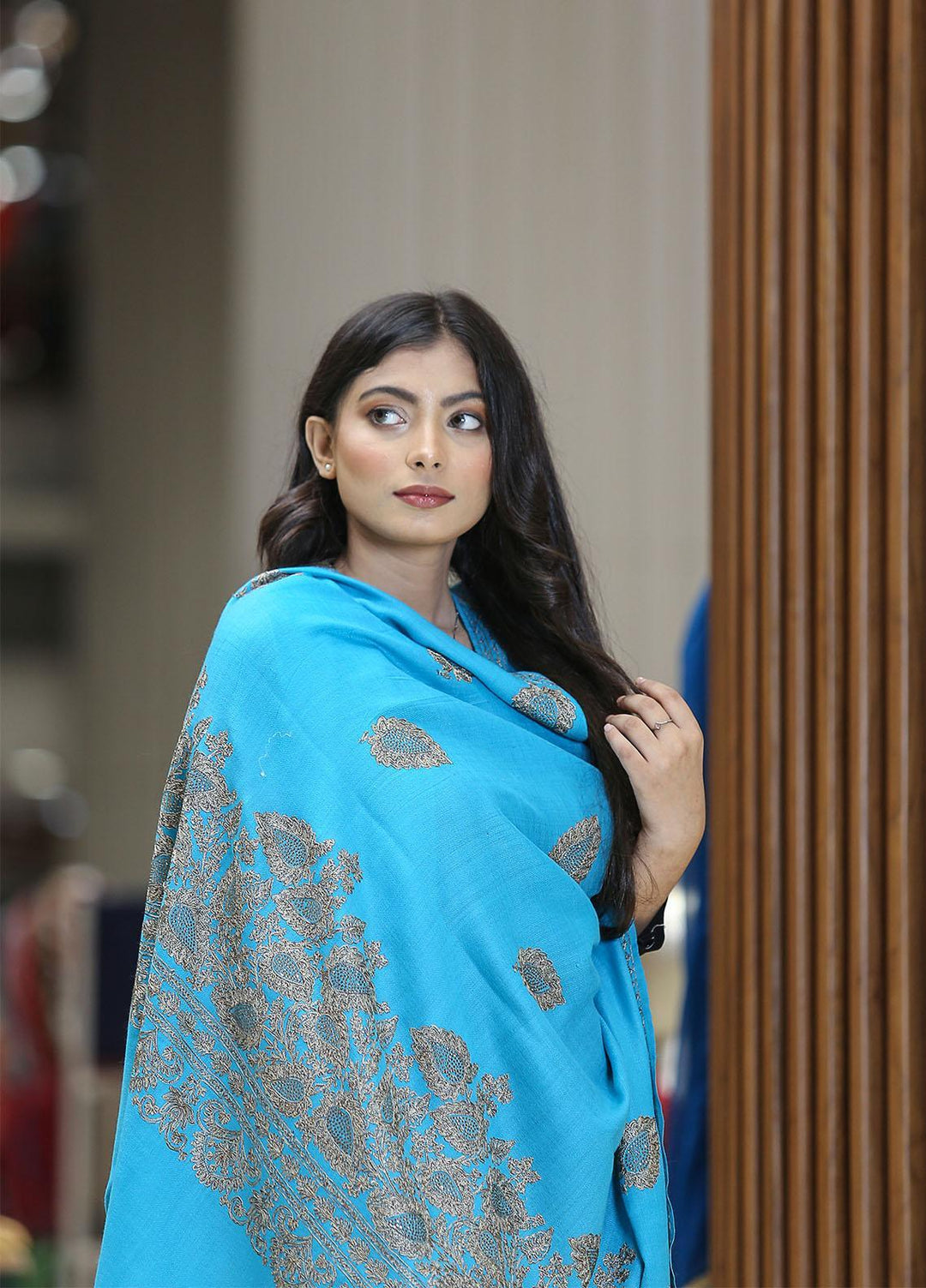 Sanaulla Exclusive Range  Pashmina  KPS 781 D-32 Pink - Women Shawls