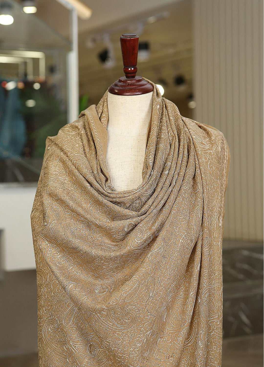 Sanaulla Exclusive Range  Pashmina  KPS 781 D-54 Brown 6 - Women Shawls