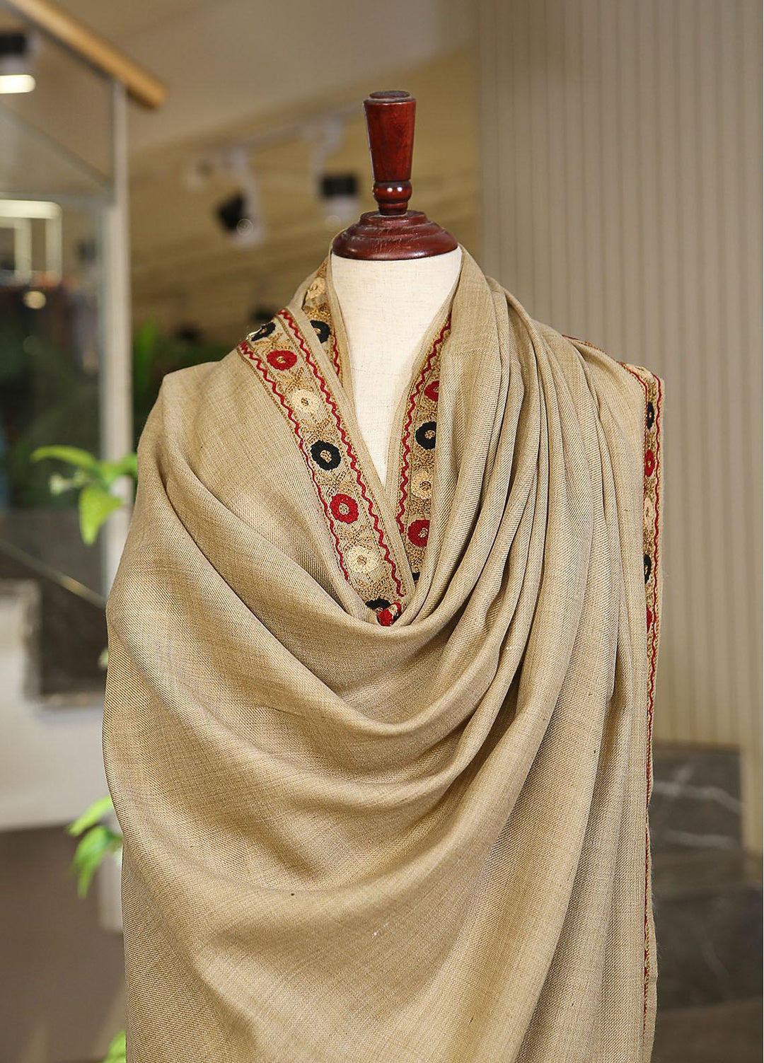 Sanaulla Exclusive Range  Pashmina  KPS 781 D-39 L Brown 8 - Women Shawls