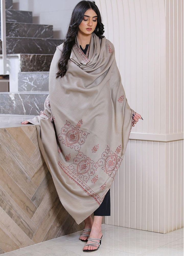 Sanaulla Exclusive Range  Pashmina  Mama D-42 L Green - Women Shawls