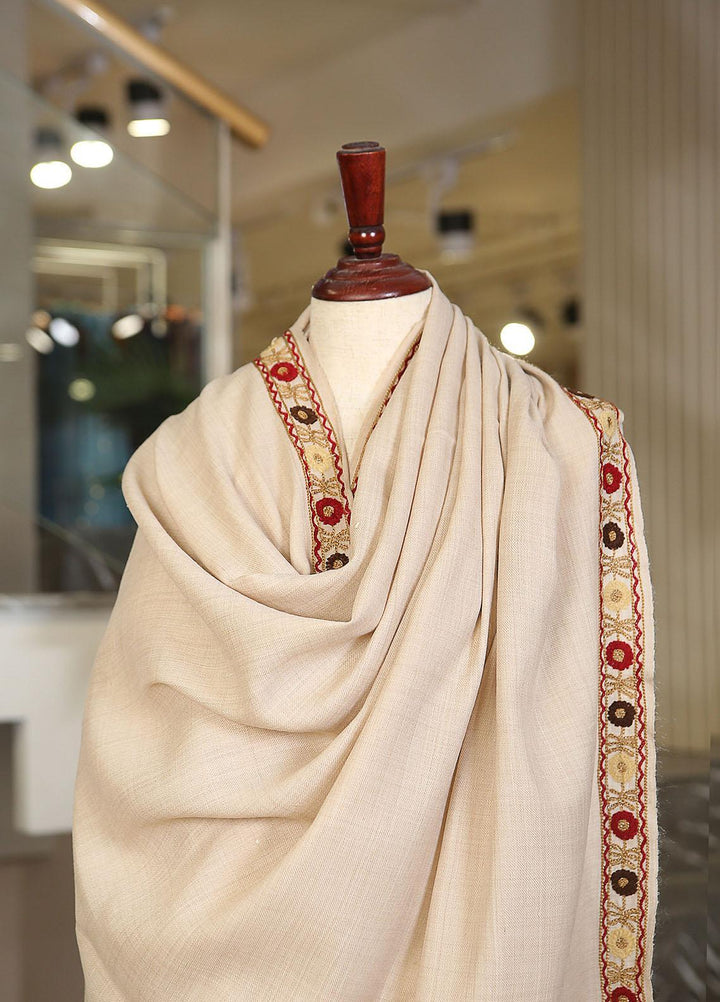 Sanaulla Exclusive Range  Pashmina  KPS 781 D-39 Beige 1 - Women Shawls